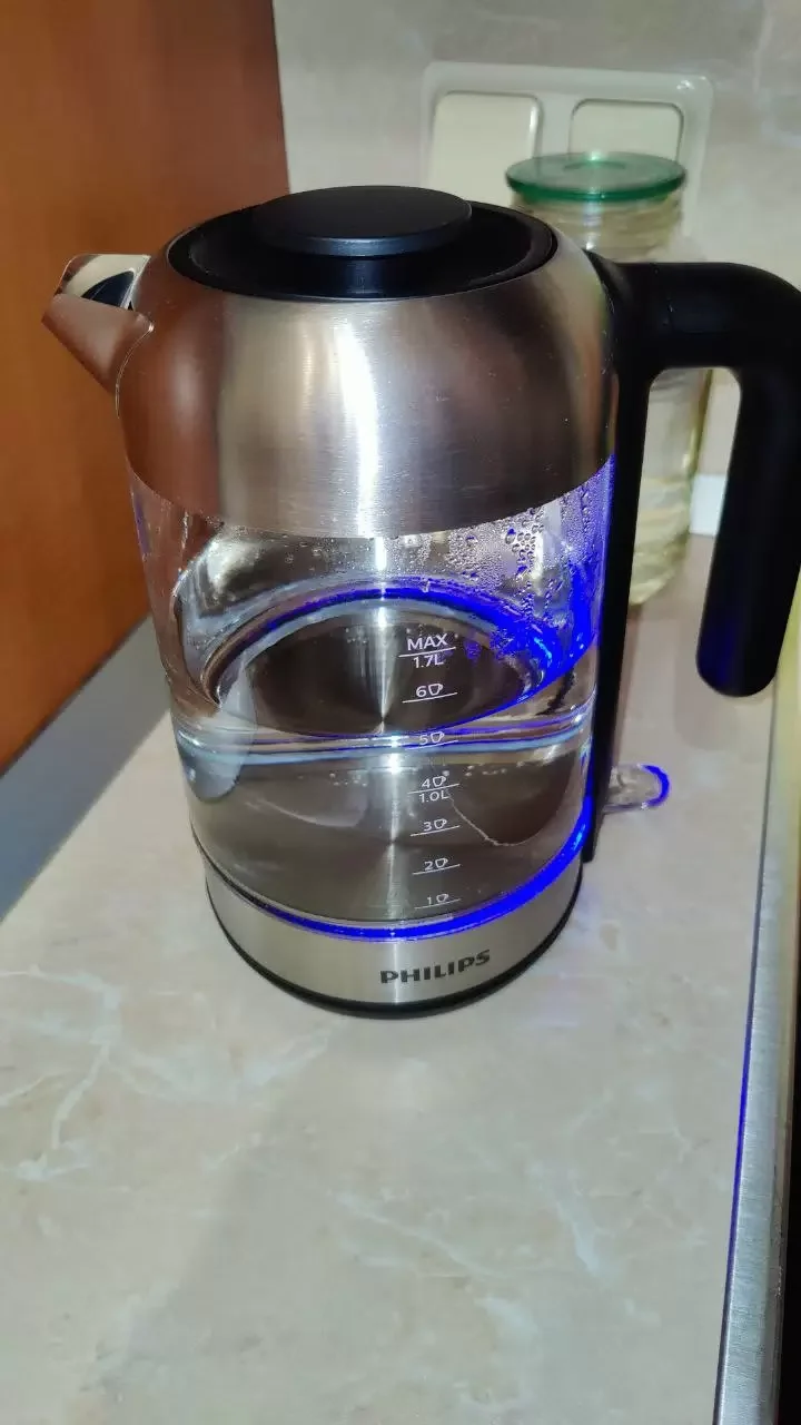 Эл,чайник Philips HD9339/80 (2200Вт, 1,7л, металл/стекло)