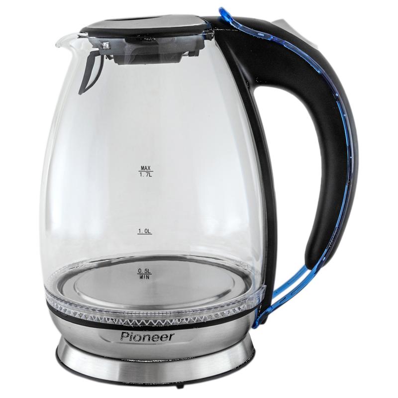 Эл,чайник Pioneer KE806G 2200Вт, 1,7л, стекло