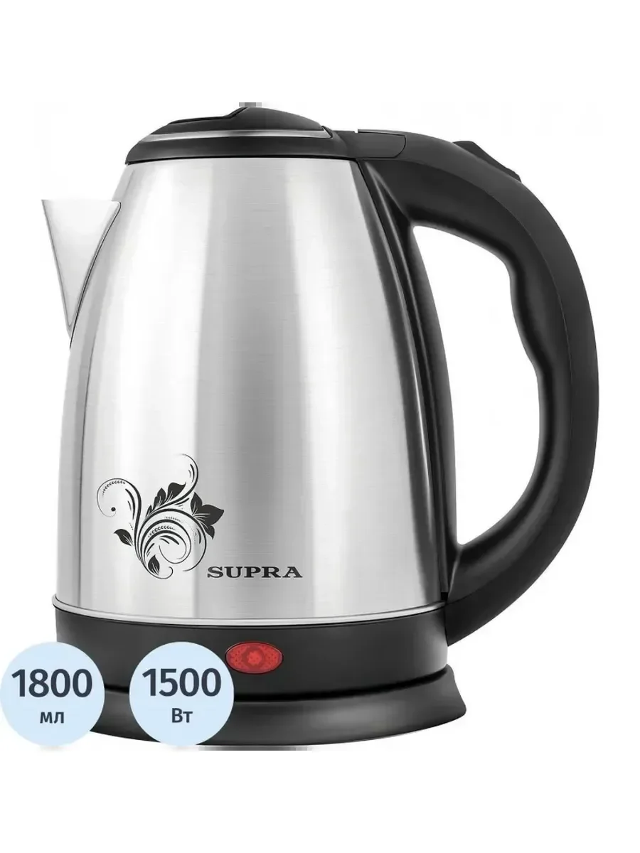 Эл,чайник SUPRA KES-1802S 1500Вт, 1,8л, металл