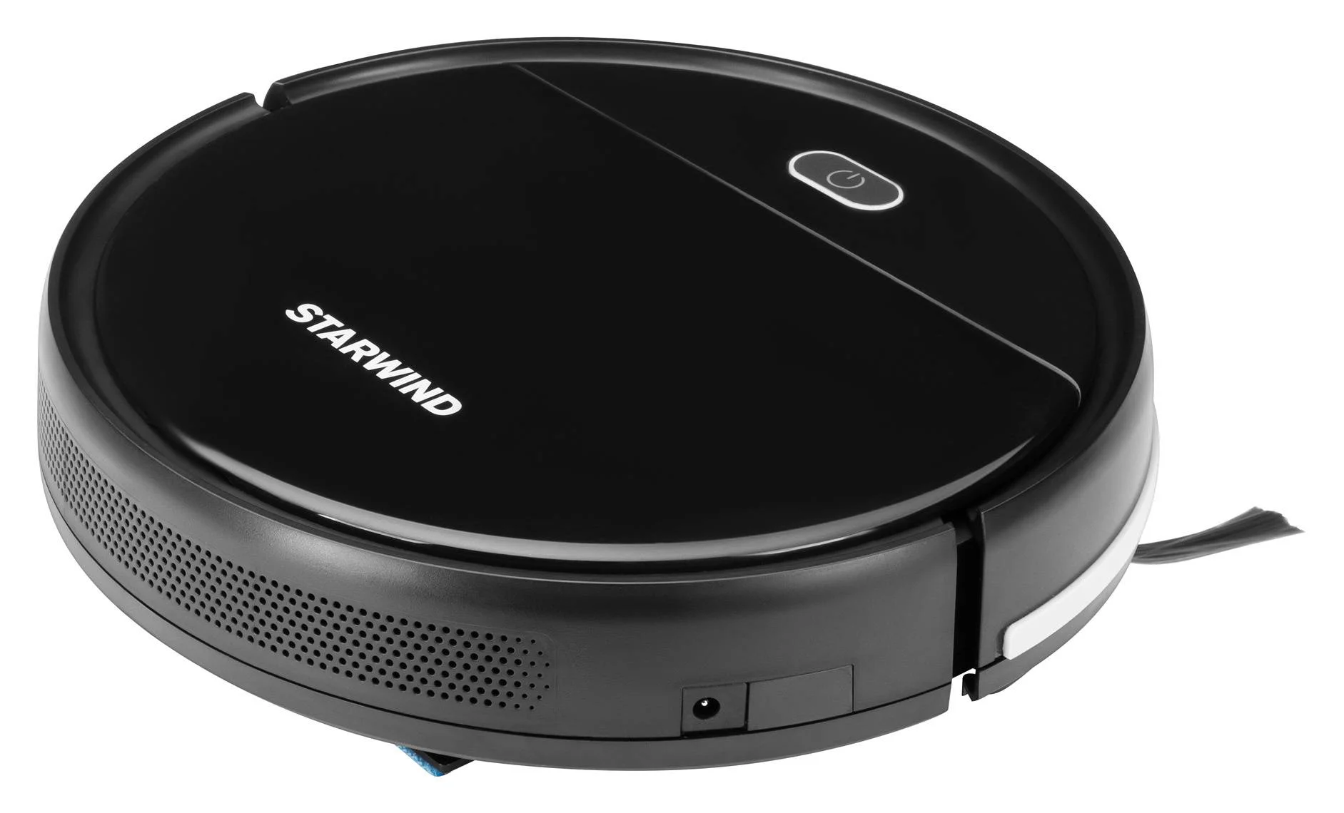 Робот-пылесос Starwind SRV3950 черный, 18 Вт, 1500 мА·ч Li-Ion, уборка влажная/сухая, пылесборник контейнер 0.2 л