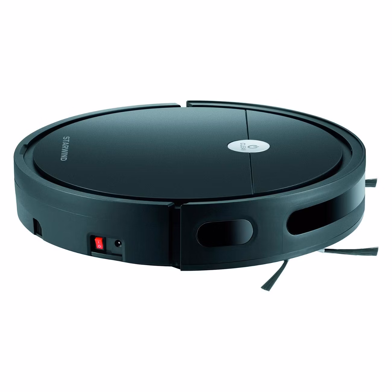 Робот-пылесос Starwind SRV5550 черный, 15 Вт, 2000 мА·ч Li-Ion, уборка влажная/сухая, пылесборник контейнер 0.3 л