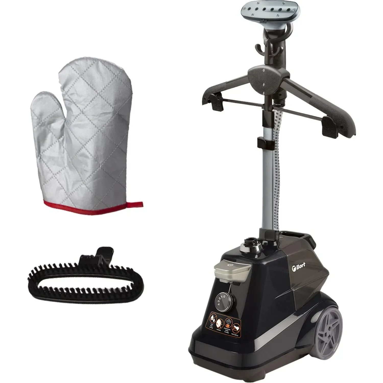 Отпариватель Bort Comfort + Black Edition черный, 2350 Вт, 70 г/мин, 3000 мл