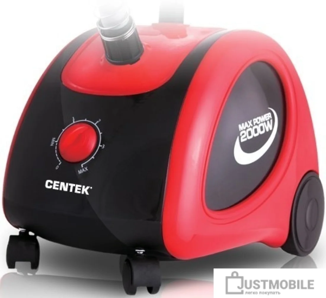 Отпариватель Centek CT-2370 черный/красный, 2200 Вт, 30 г/мин, 1600 мл