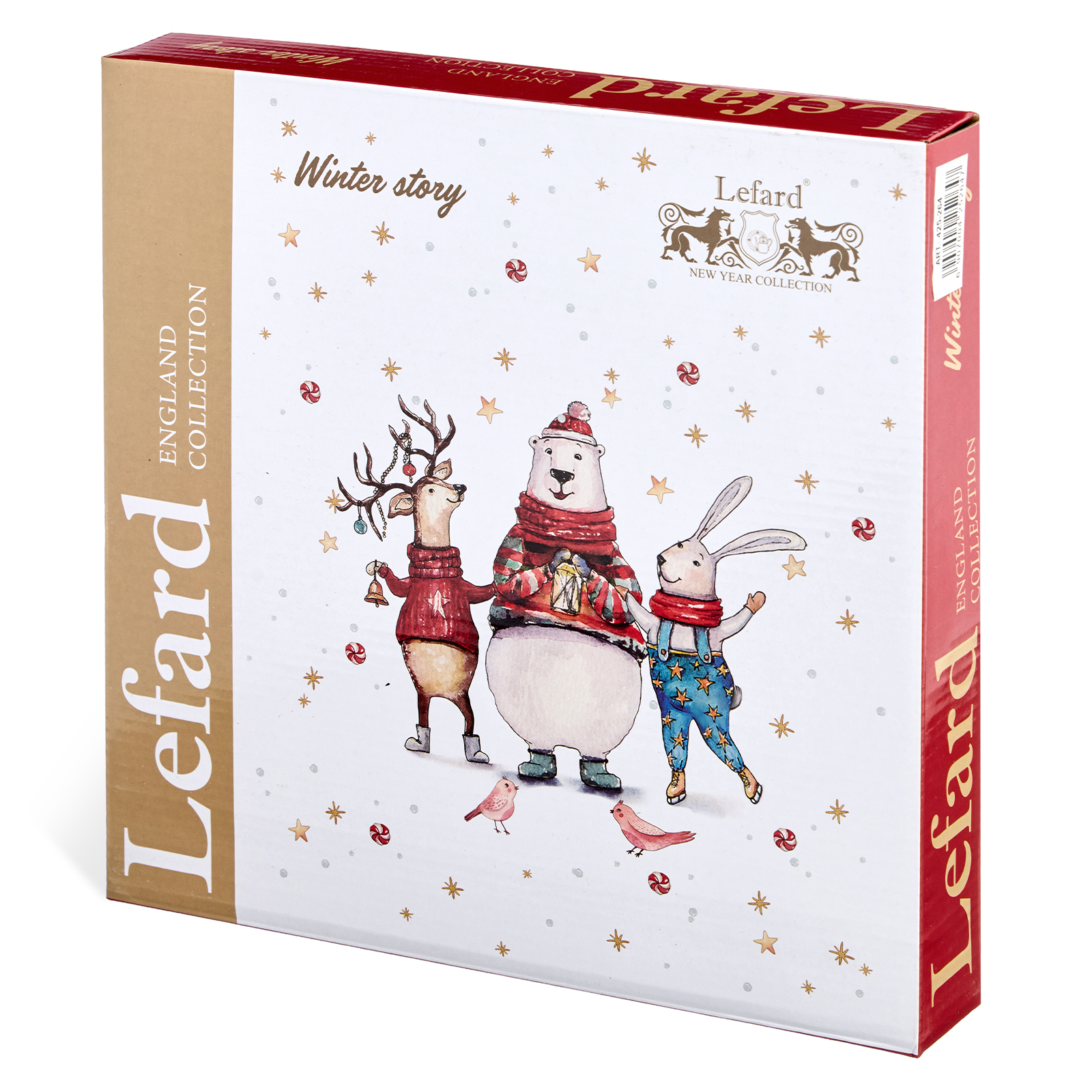 НАБОР ТАРЕЛОК ОБЕДЕННЫХ LEFARD "WINTER STORY" 2 ШТ. 26,5 СМ (КОР=12НАБ.)