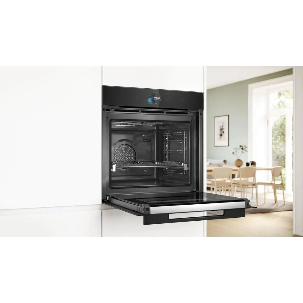 Духовой шкаф Электрический Bosch Serie 8 HNG978NB1 черный
