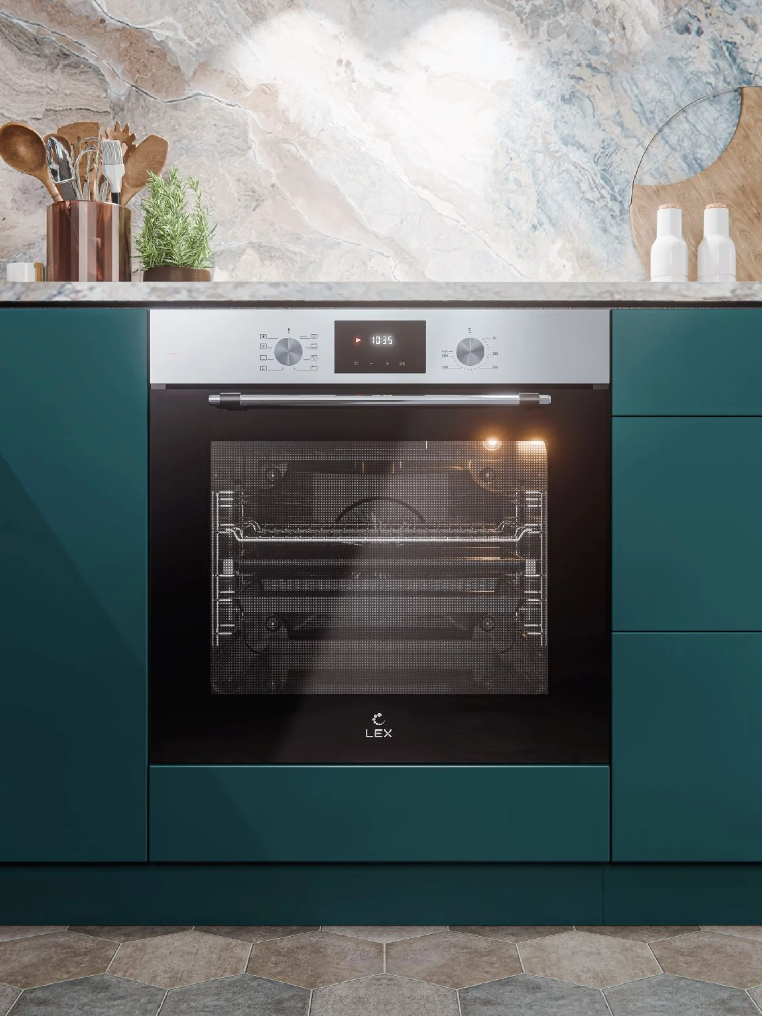 Духовой шкаф Электрический Lex EDP 680 IX MAX нержавеющая сталь