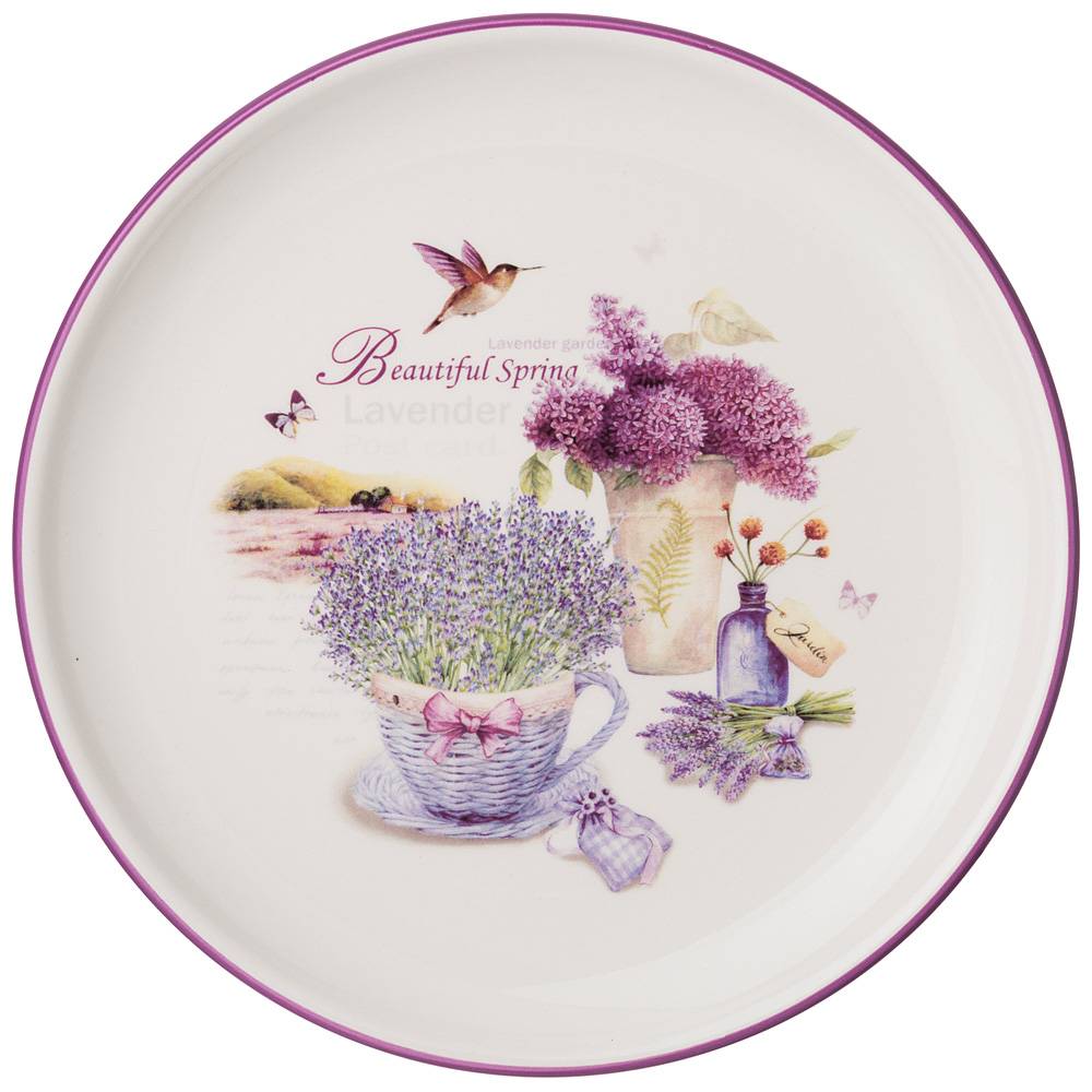 ТАРЕЛКА AGNESS "ЛАВАНДОВАЯ ВЕСНА" 21*2,5 СМ (КОР=24ШТ.)