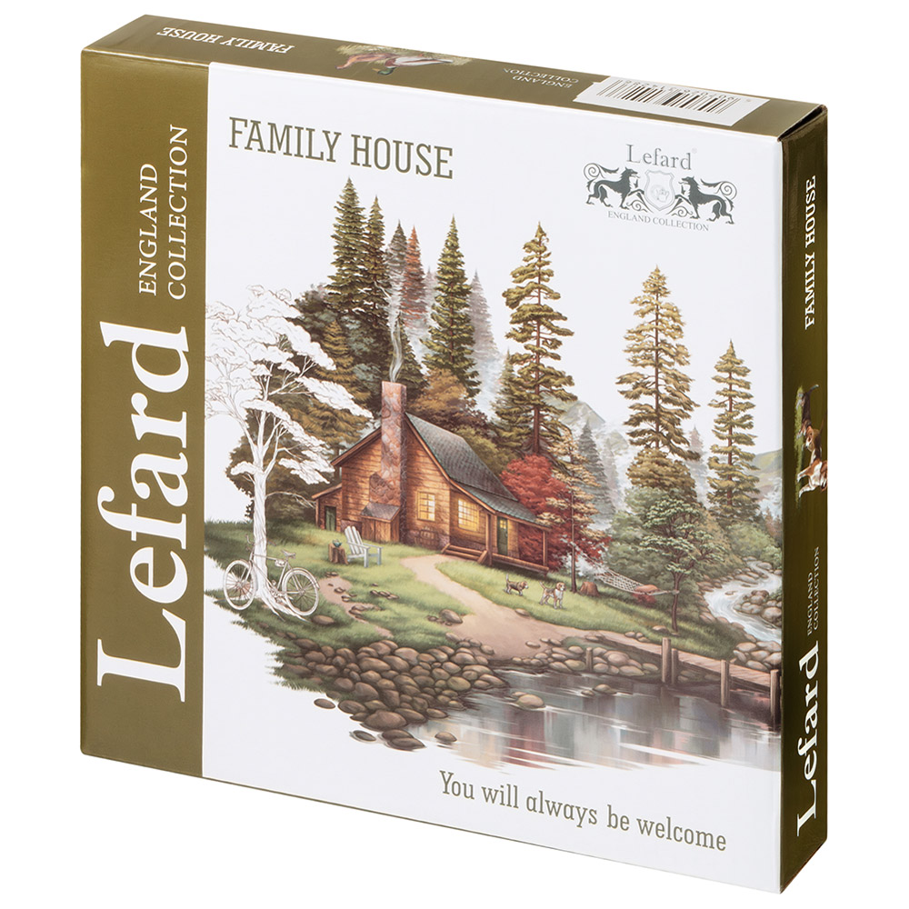 ТАРЕЛКА ДЕСЕРТНАЯ LEFARD "FAMILY HOUSE" 17 СМ (КОР=36ШТ.)
