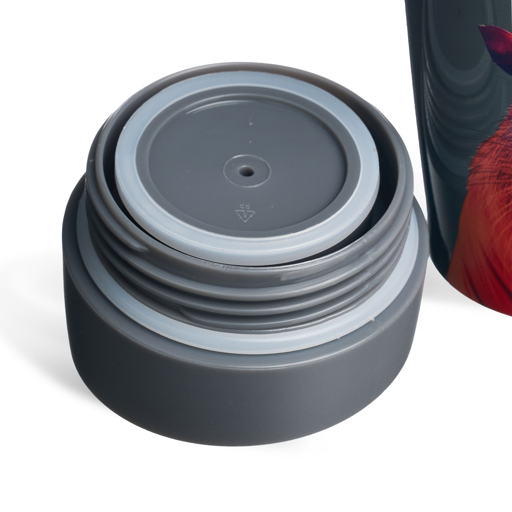 ТЕРМОКРУЖКА AGNESS "CAPYBARA" 360МЛ, КОЛБА НЕРЖ.СТАЛЬ 18/10