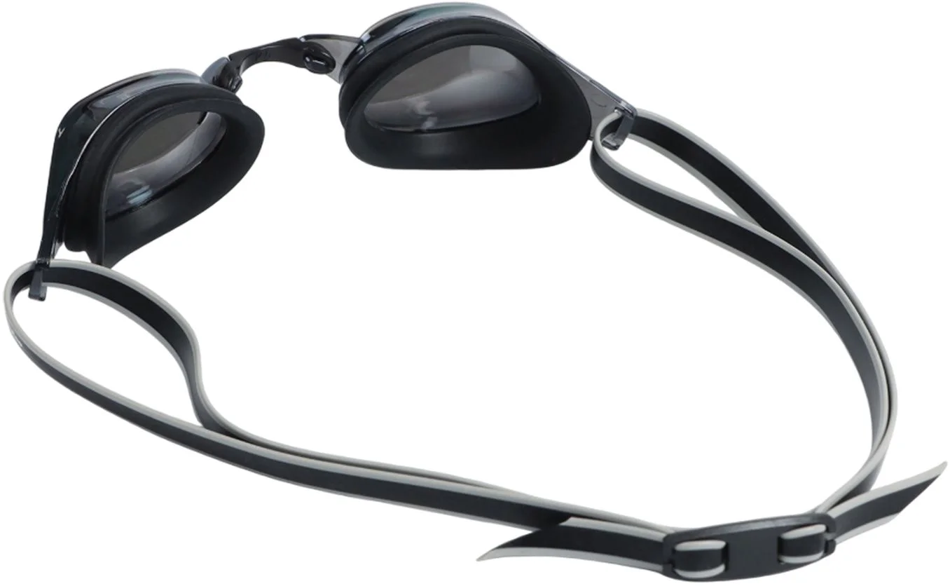 SL Очки для плавания с зеркальными линзами для взрослых+ набор из 3 перемычек, цвет черный