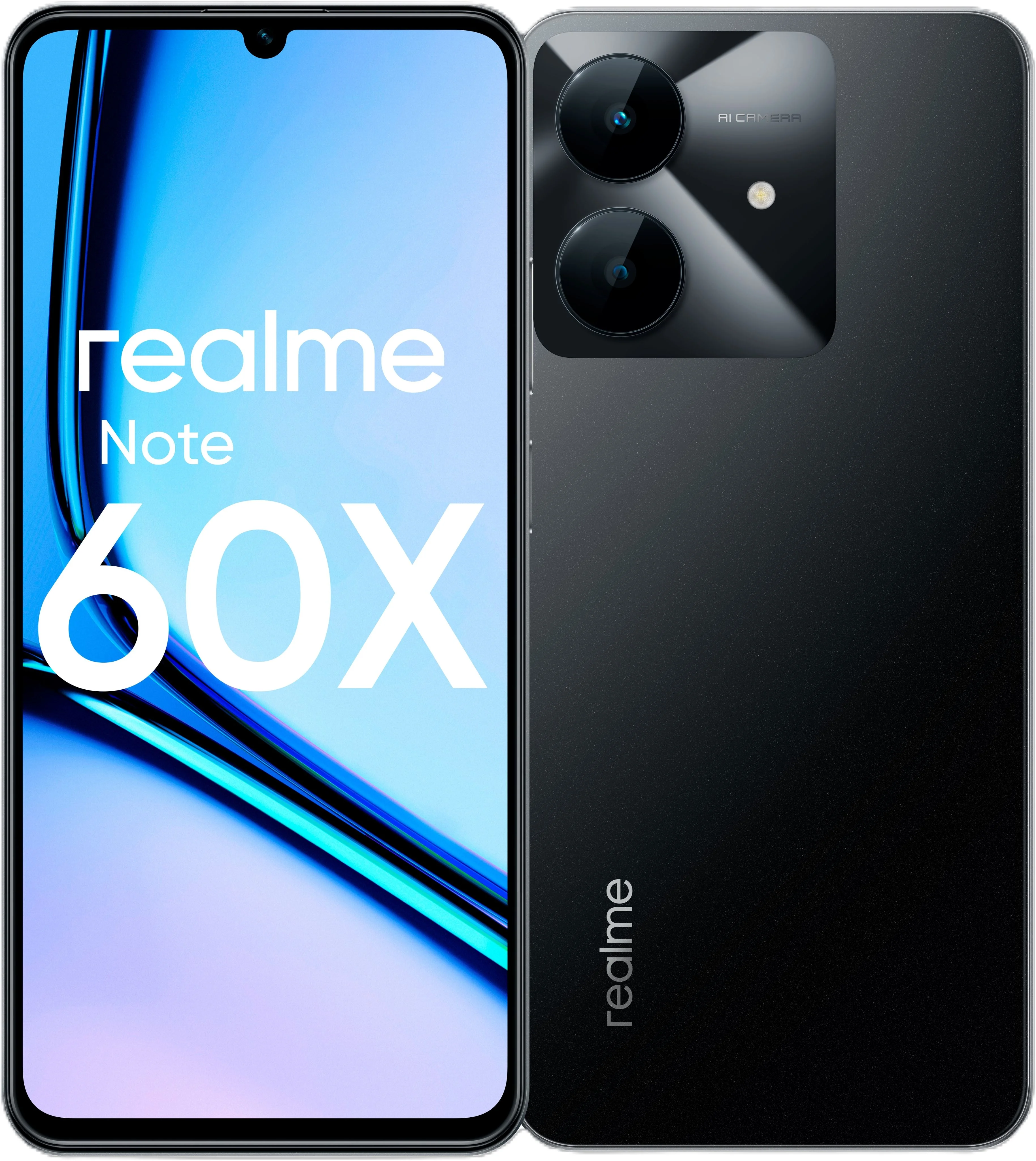 Смартфон Realme Note 60х RMX3938 3/64Gb, черный