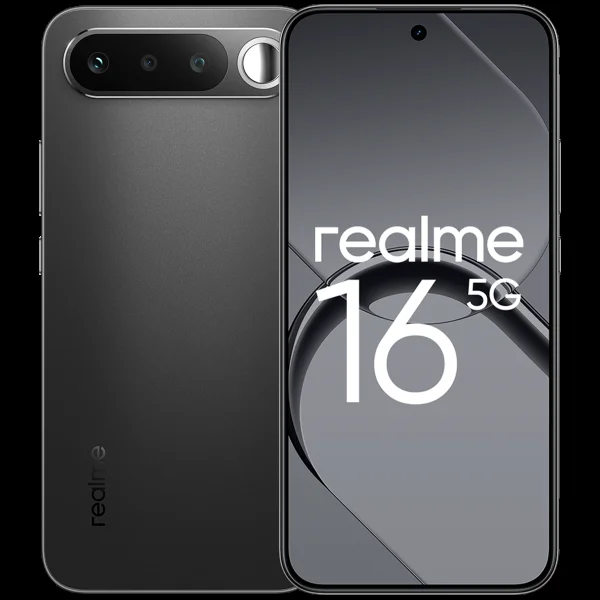 Смартфон Realme RMX5171 16 5G 256Gb 8Gb темно-серый моноблок 3G 4G 6.74" 720x1600 Android 16 32Mpix 802.11 a/b/g/n/ac NFC GPS GSM900/1800 GSM1900