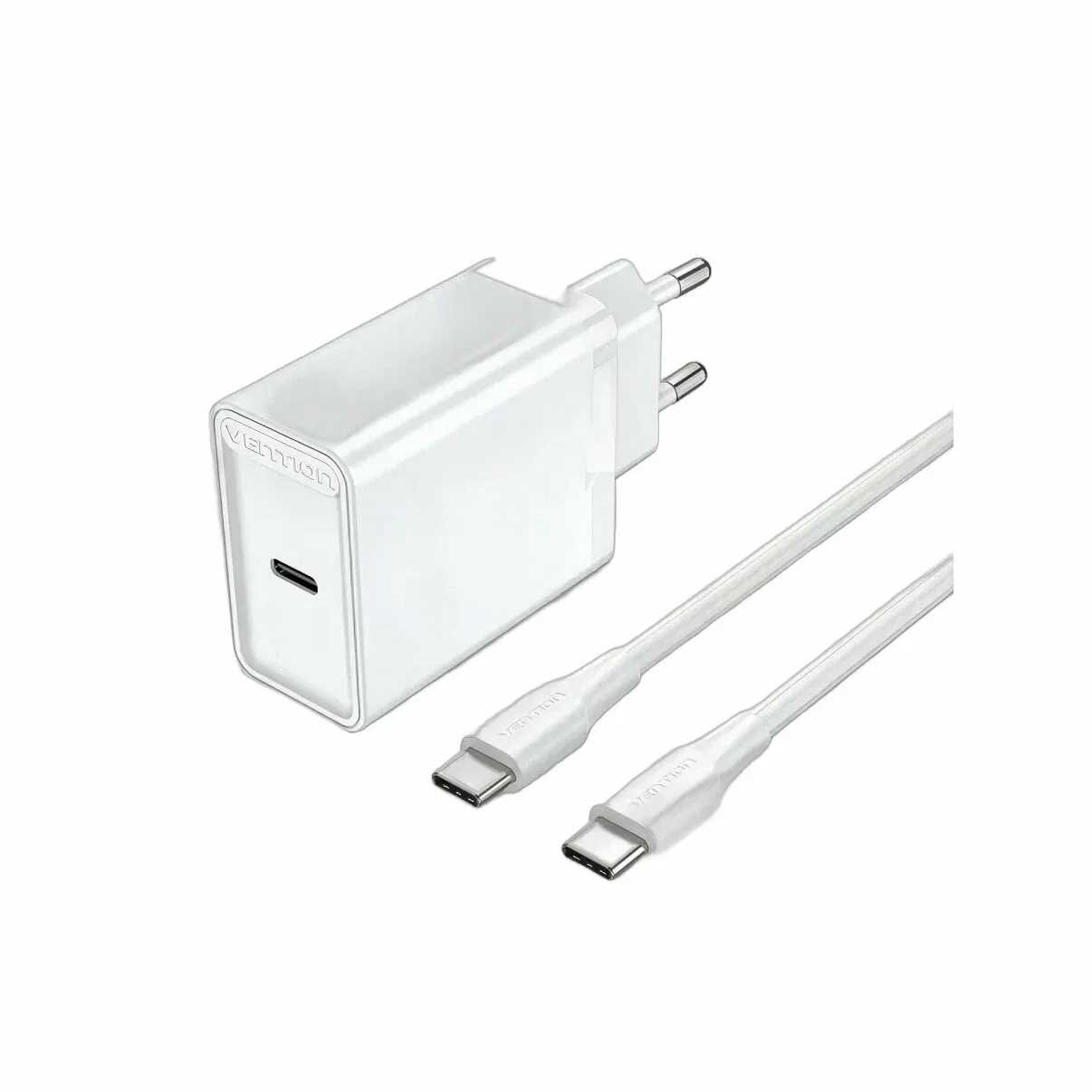 Зарядное устройство Vention з/у 25W и кабель USB-C 3А, белый (FAHWF-EU)