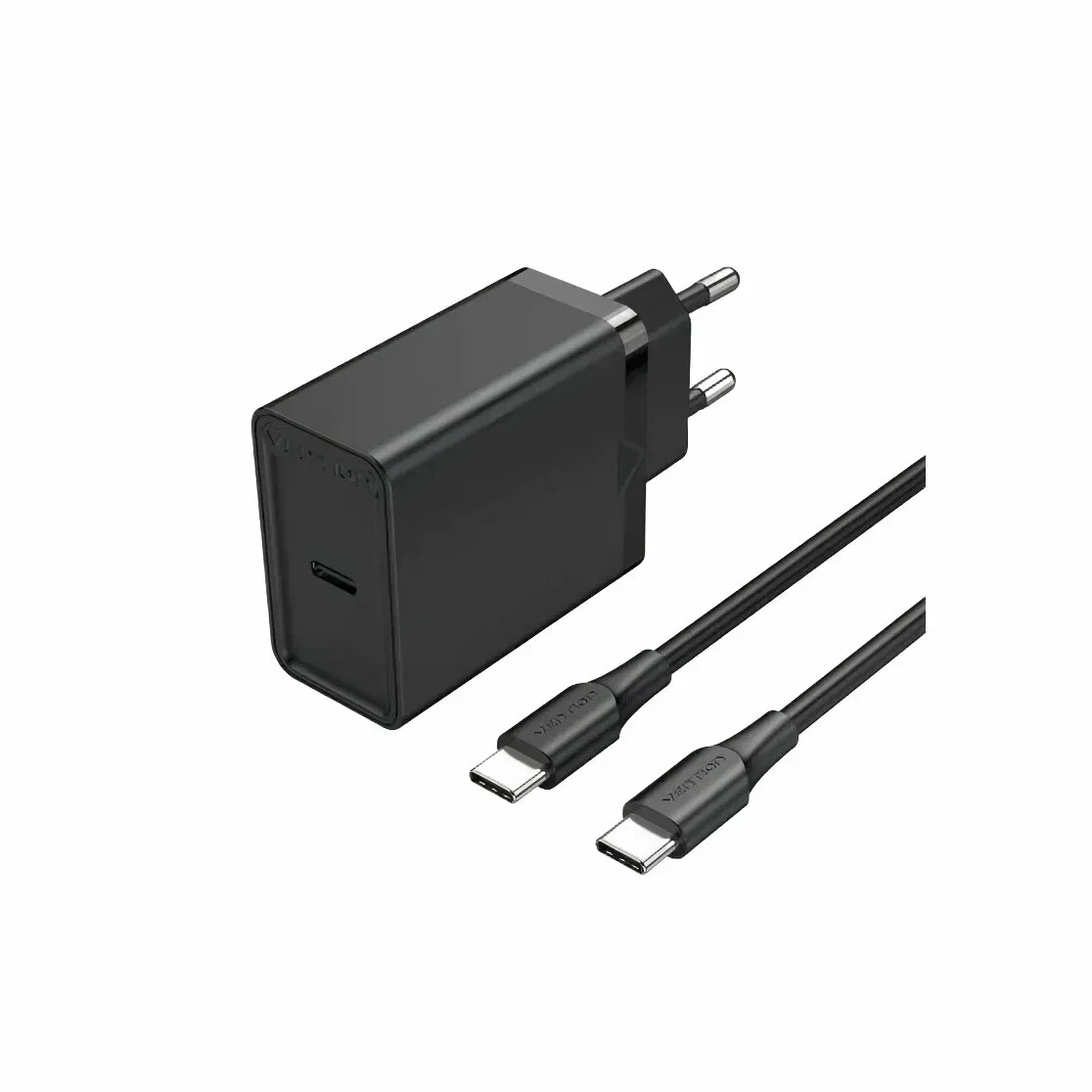 Зарядное устройство Vention з/у 25W и кабель USB-C 3А, черный (FAHBF-EU)