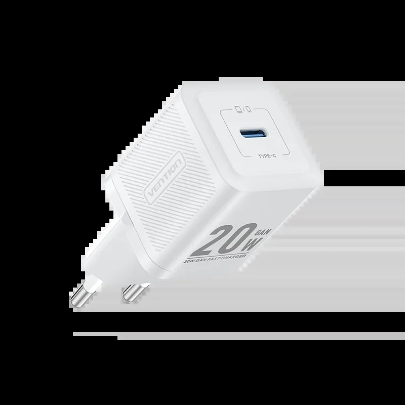 Зарядное устройство Vention на 1 порт USB С, GaN, 20W, белый (FEPW0-EU)