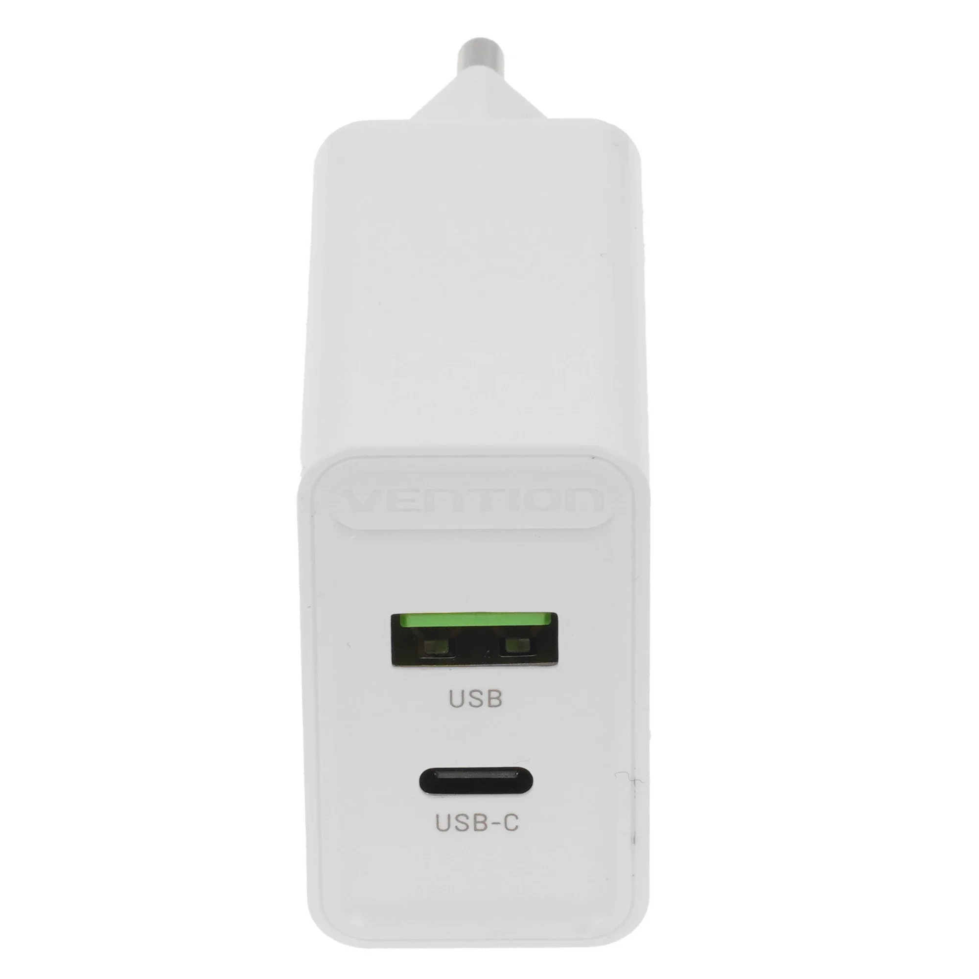 Зарядное устройство Vention на 2 порта USB A+C, QC 4.0, белый (FBBW0-EU)