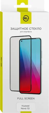 Защитная пленка и стекло Red Line для Huawei Nova 12/12S/12 lite, Full Screen tempered glass, FULL GLUE, черный (УТ000039117)