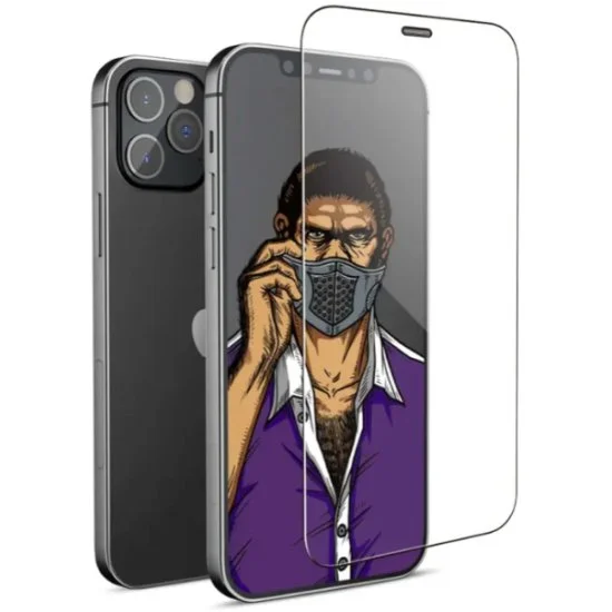 Защитная пленка и стекло Type Gorilla Full Cover Anti-Peep Matte Glass, iPhone 15 Pro 6.1, Black (NPG1-15P-BK)