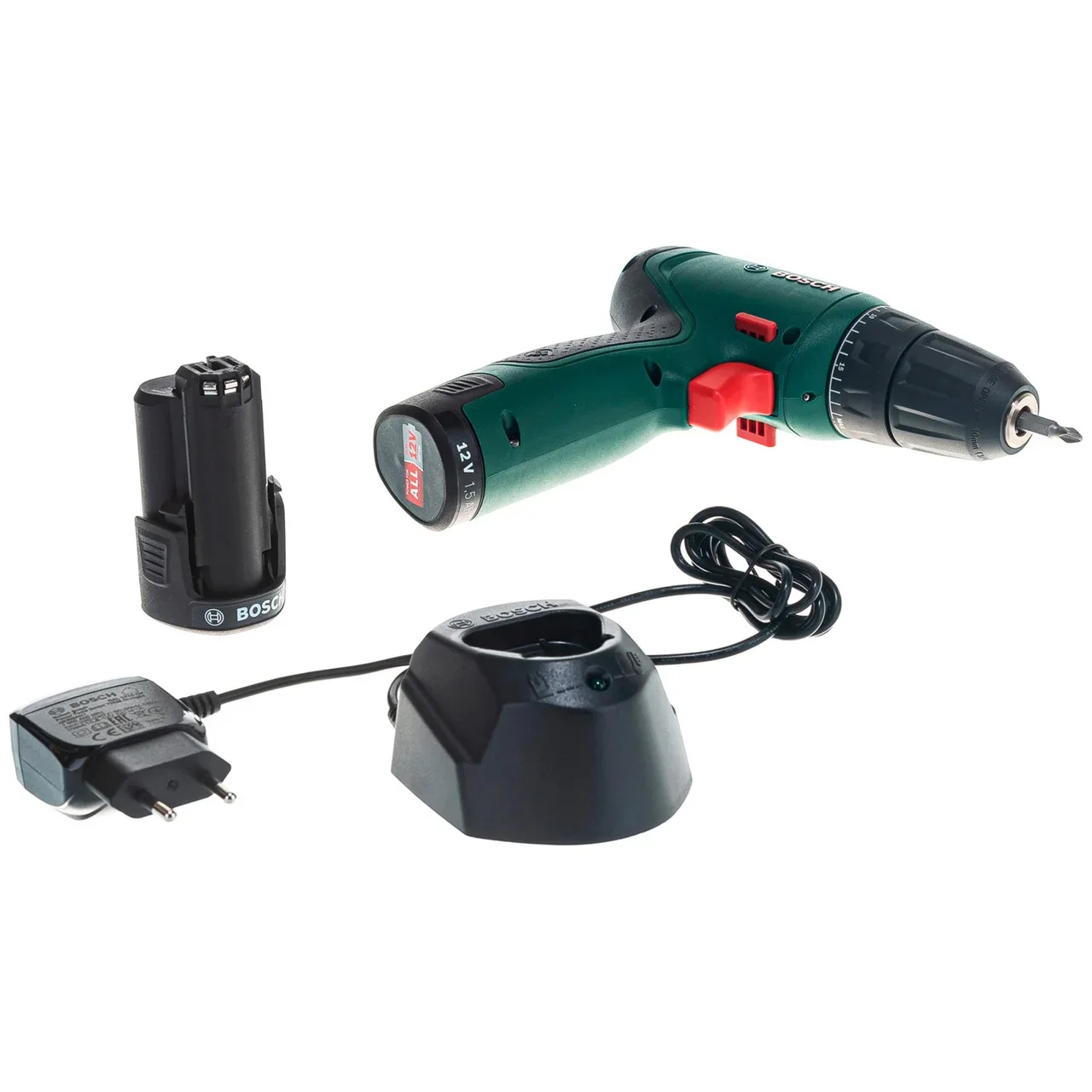 Дрель-шуруповерт Bosch EasyDrill 1200 аккум. патрон:быстрозажимной (кейс в комплекте) (06039D3007)