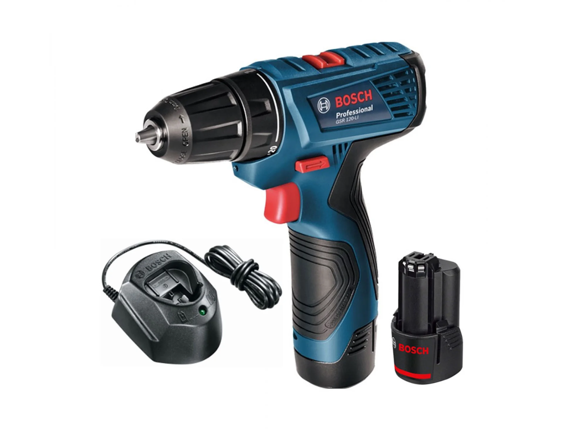Дрель-шуруповерт Bosch GSR 120 Li аккум. патрон:быстрозажимной (кейс в комплекте) (06019G80F0)