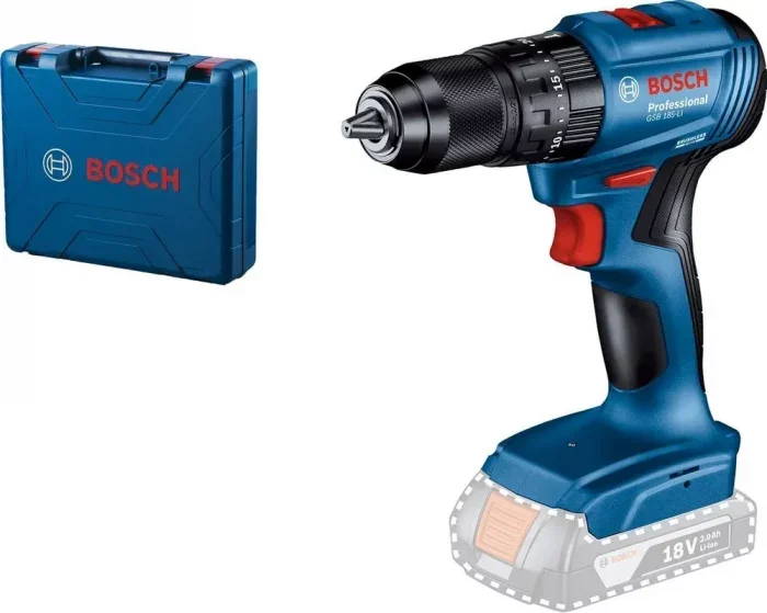 Дрель-шуруповерт Bosch GSR 185-LI аккум. патрон:быстрозажимной (кейс в комплекте) (06019K3000)