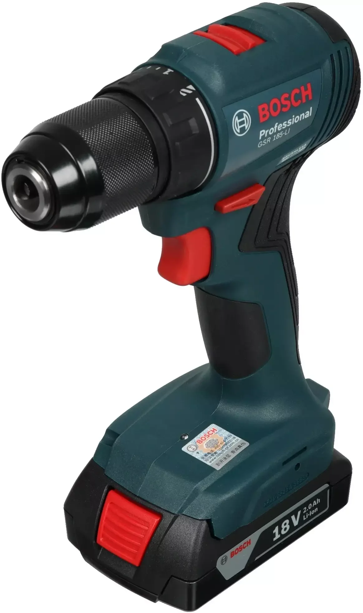 Дрель-шуруповерт Bosch GSR 185-LI аккум. патрон:быстрозажимной (кейс в комплекте) (06019K3001)