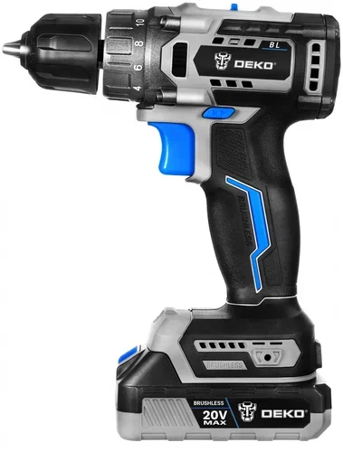 Дрель-шуруповерт Deko Sharker 20V аккум. патрон:быстрозажимной (063-4037)