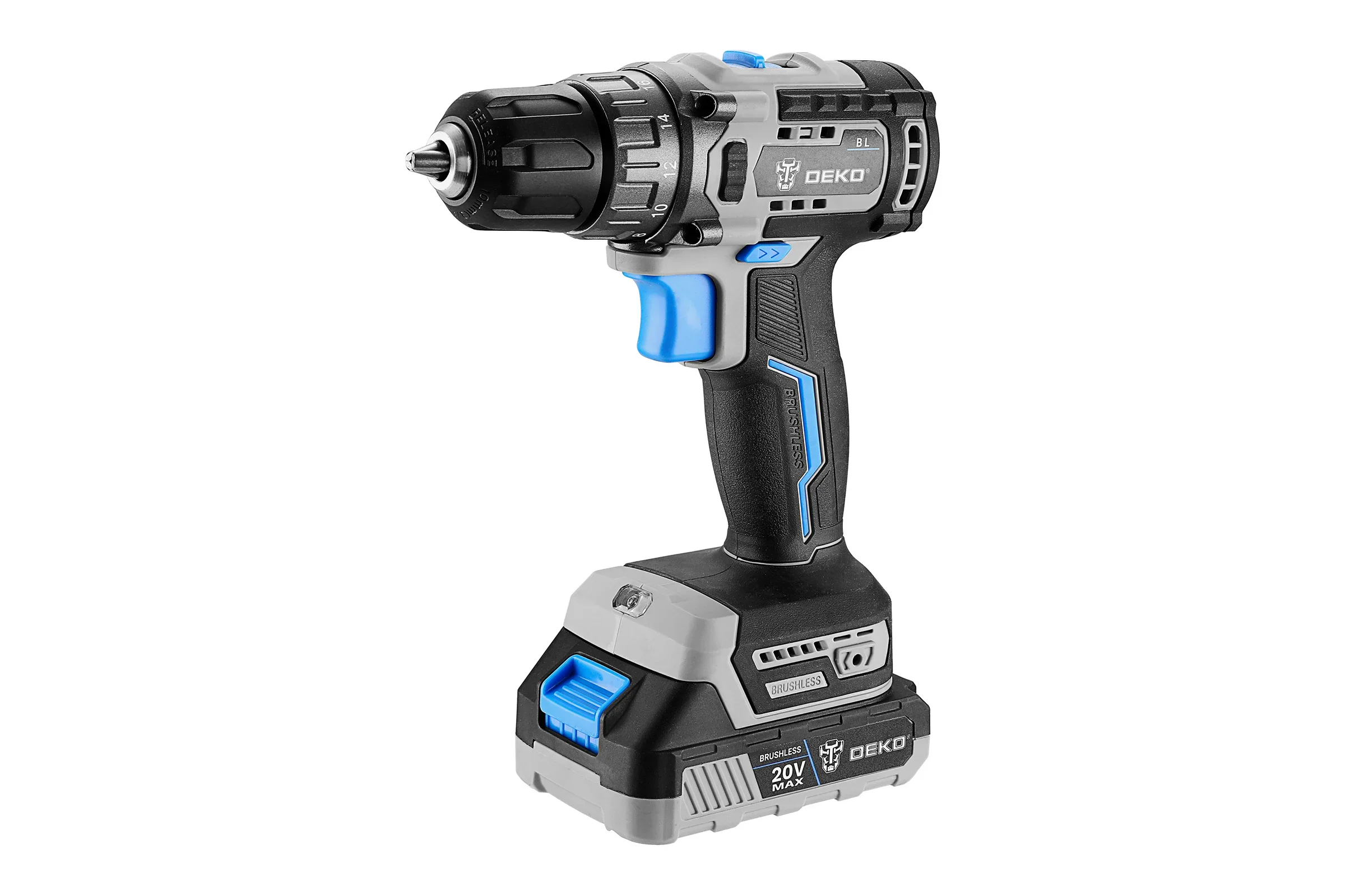 Дрель-шуруповерт Deko Sharker 20V аккум. патрон:быстрозажимной (063-4037)