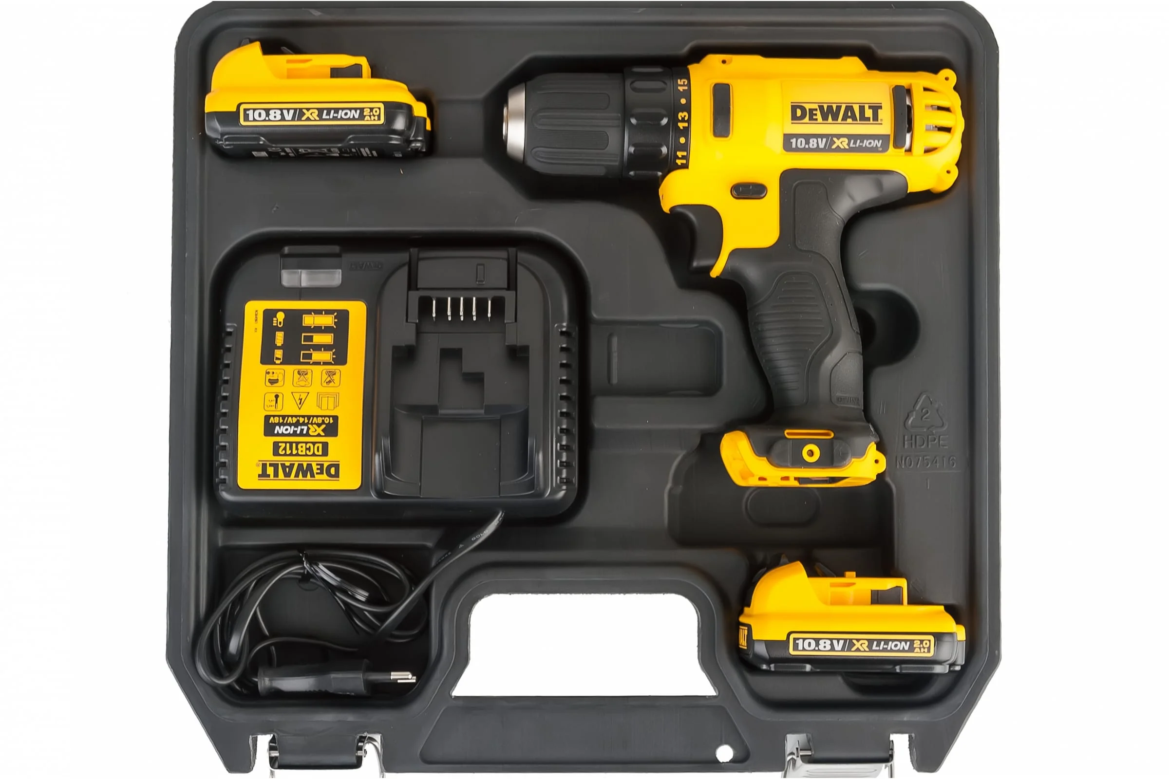 Дрель-шуруповерт DeWalt DCD710D2-QW 180Вт аккум. патрон:быстрозажимной (кейс в комплекте)