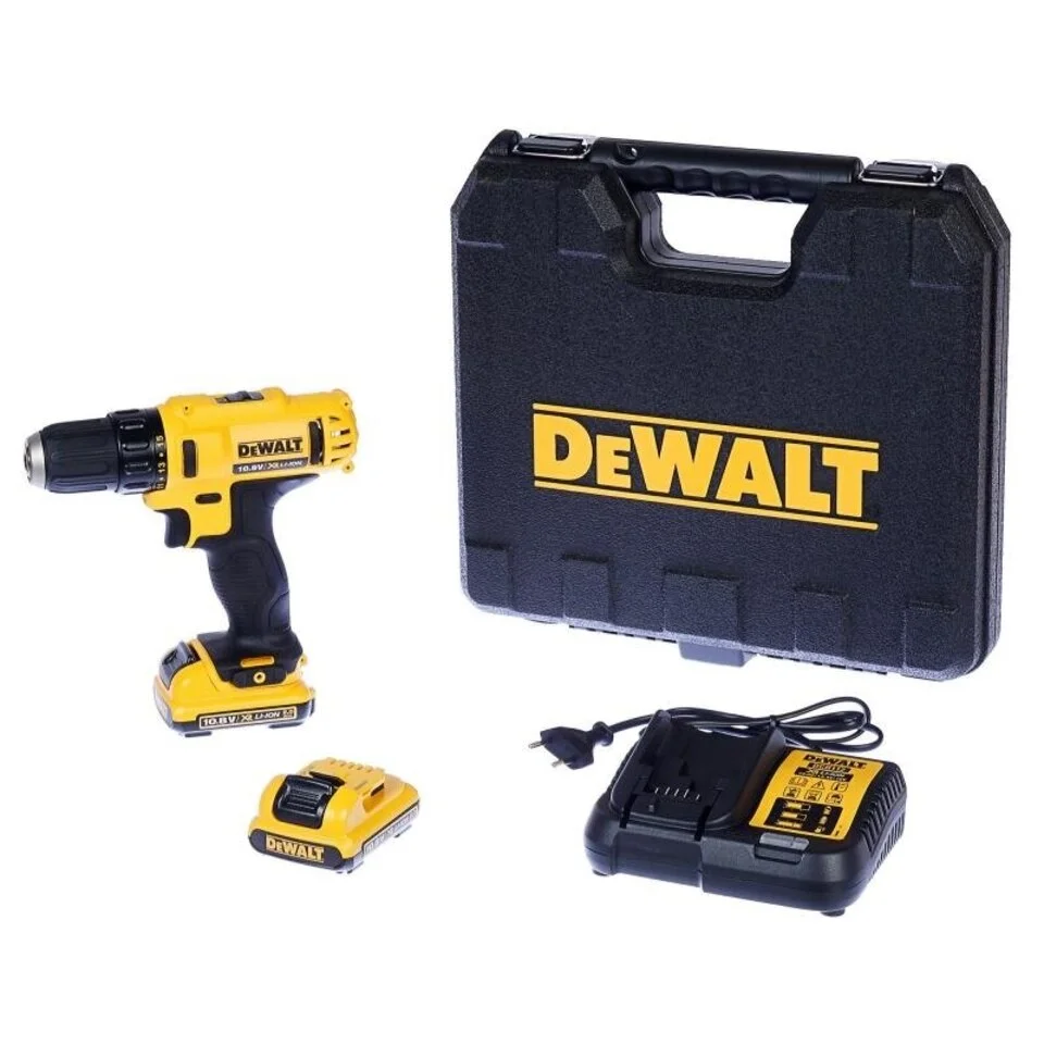 Дрель-шуруповерт DeWalt DCD710D2-QW 180Вт аккум. патрон:быстрозажимной (кейс в комплекте)