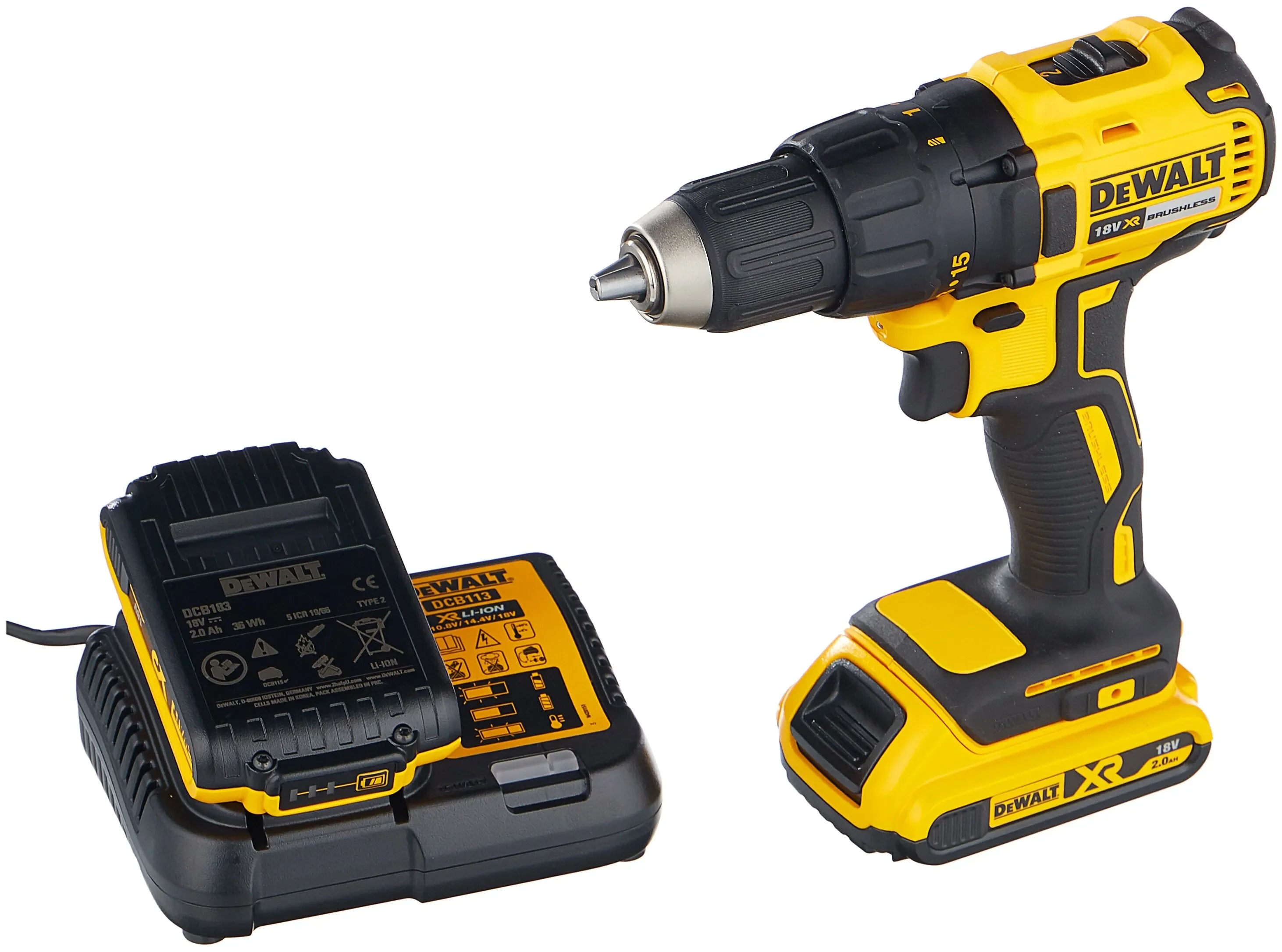 Дрель-шуруповерт DeWalt DCD777D2T-QW аккум. патрон:быстрозажимной (кейс в комплекте)