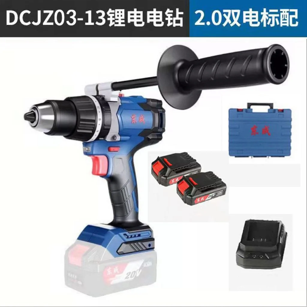 Дрель-шуруповерт DongCheng DCJZ03-13 аккум. патрон:быстрозажимной (кейс в комплекте) (DCJZ03-13(TYPE EM))