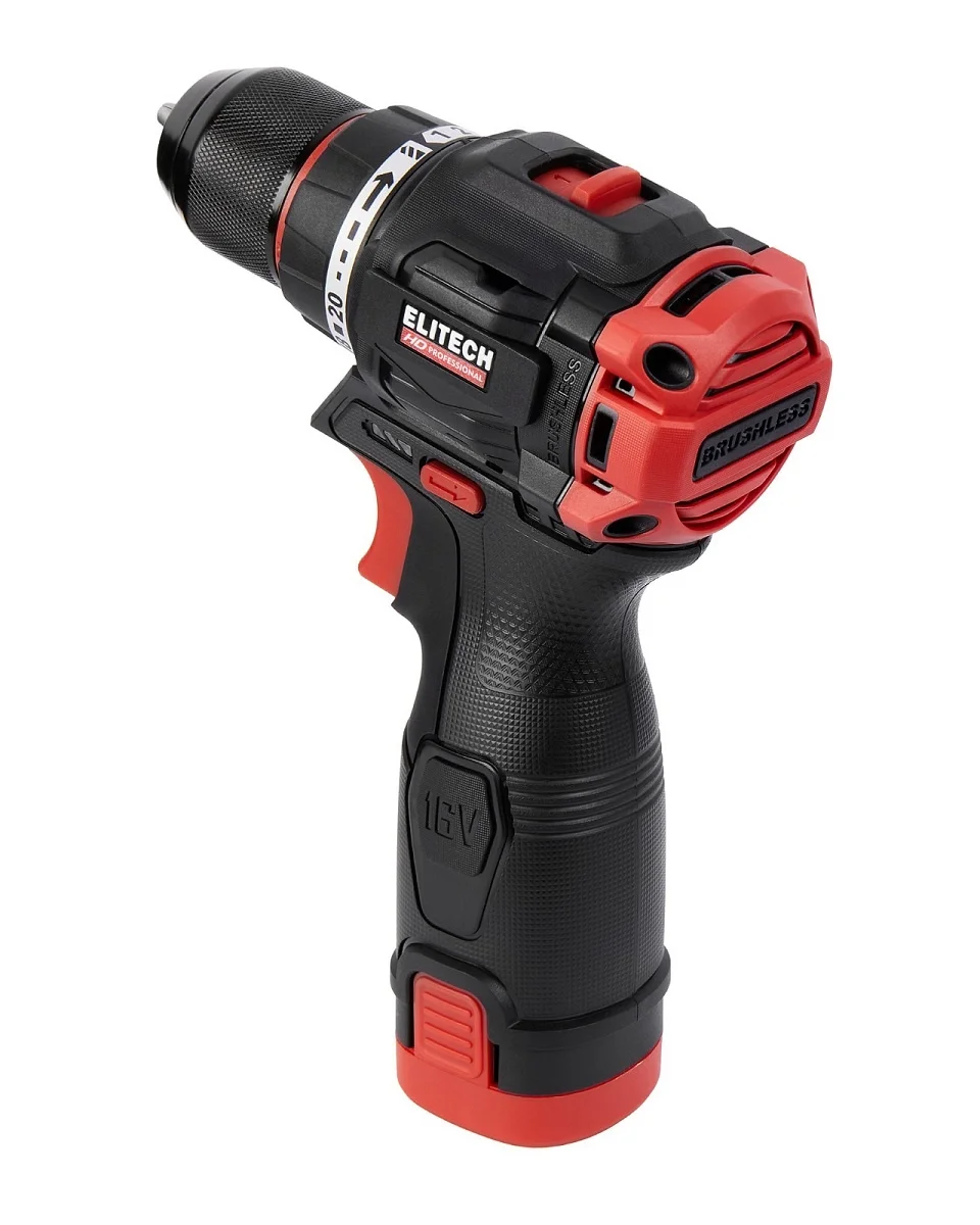 Дрель-шуруповерт Elitech CD 16L2 (E2201.039.01) 32Вт аккум. патрон:быстрозажимной (кейс в комплекте) (205715)