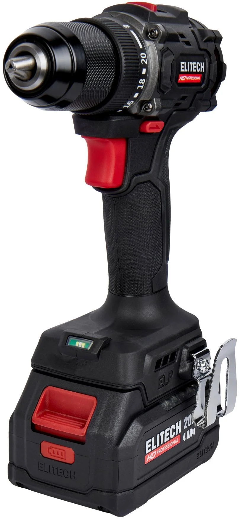 Дрель-шуруповерт Elitech CD 20SL2 (E2201.040.02) 80Вт аккум. патрон:быстрозажимной (кейс в комплекте) (205718)