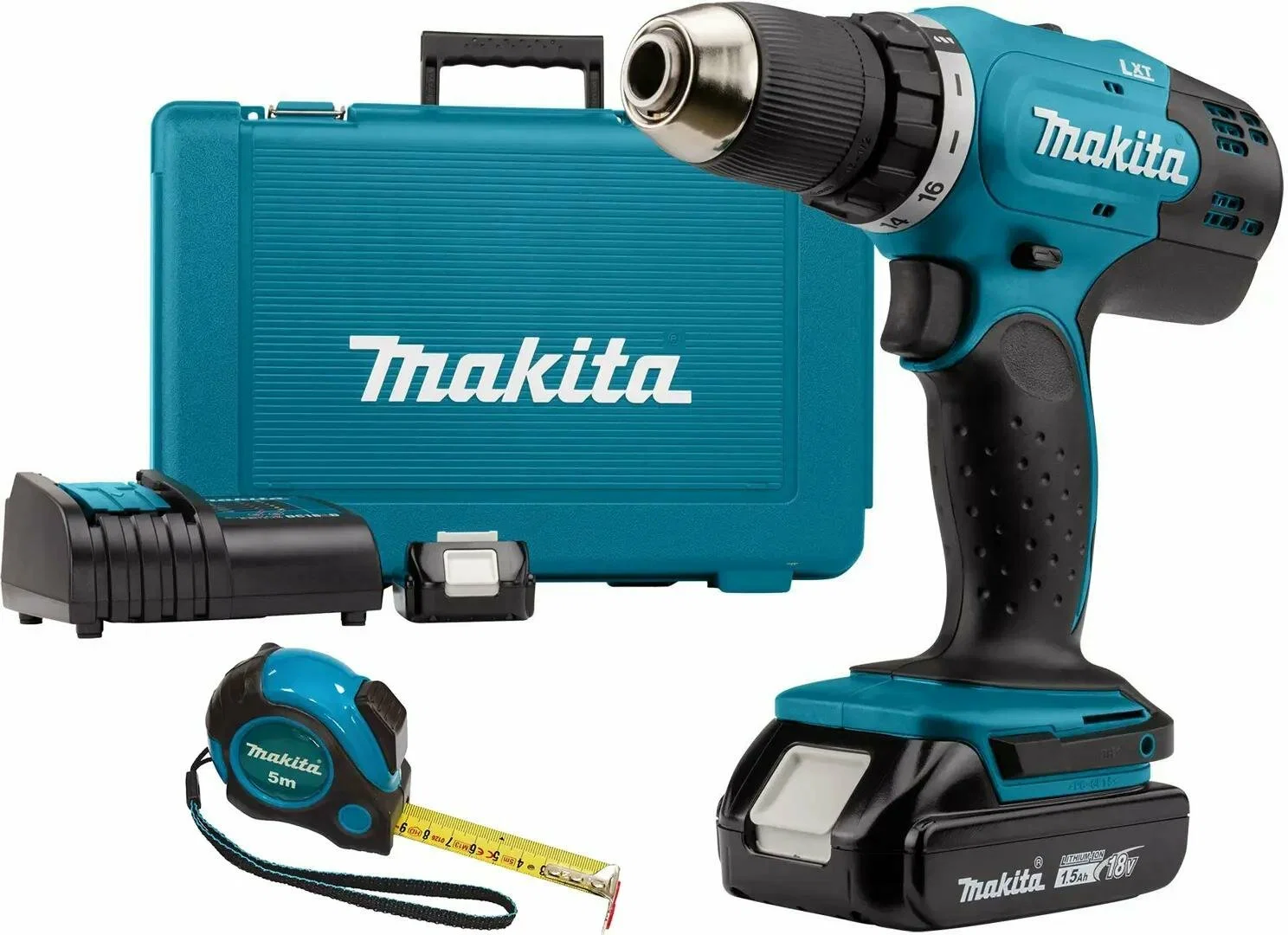 Дрель-шуруповерт Makita DDF453SYE аккум. патрон:быстрозажимной (кейс в комплекте)