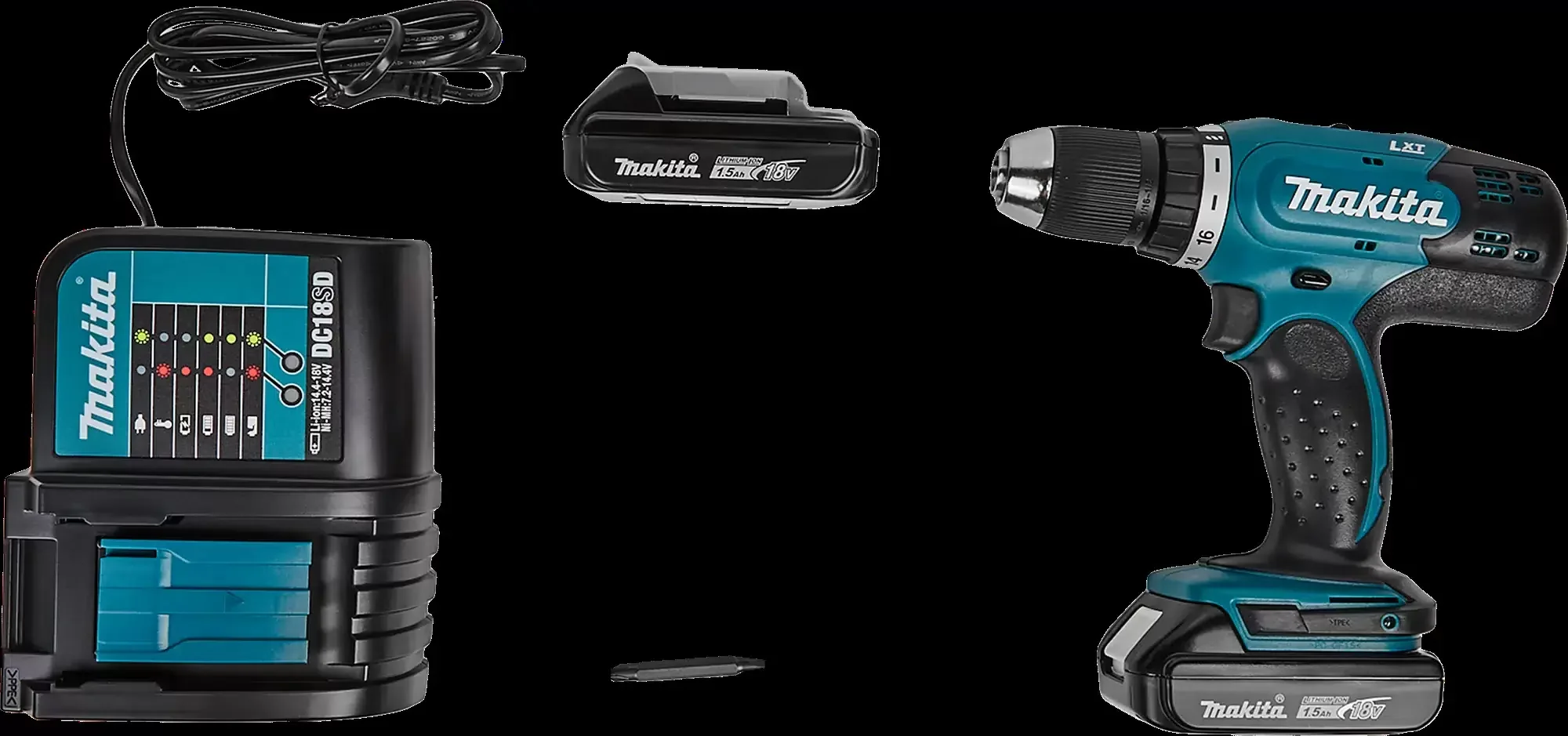 Дрель-шуруповерт Makita DDF453SYE аккум. патрон:быстрозажимной (кейс в комплекте)