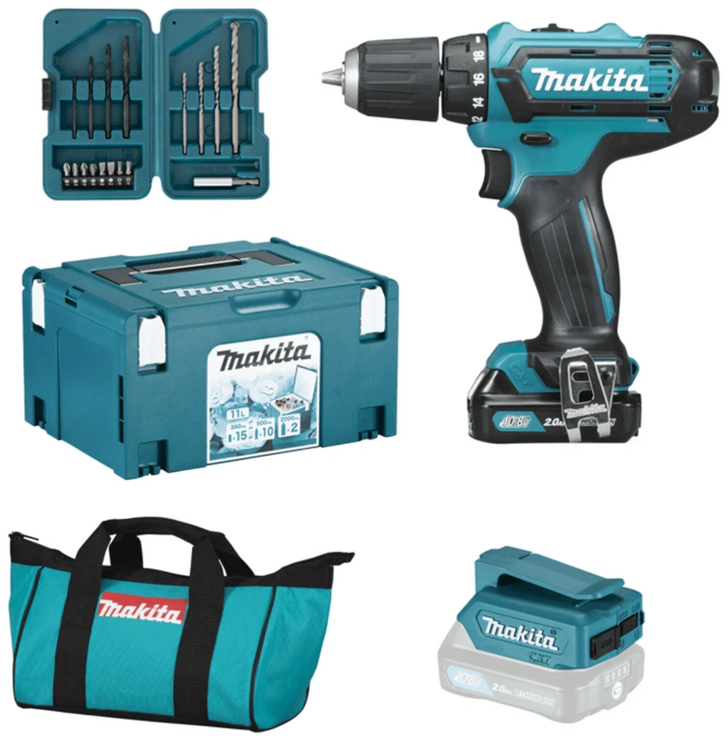 Дрель-шуруповерт Makita DF333DSAX6 аккум. патрон:быстрозажимной (кейс в комплекте)