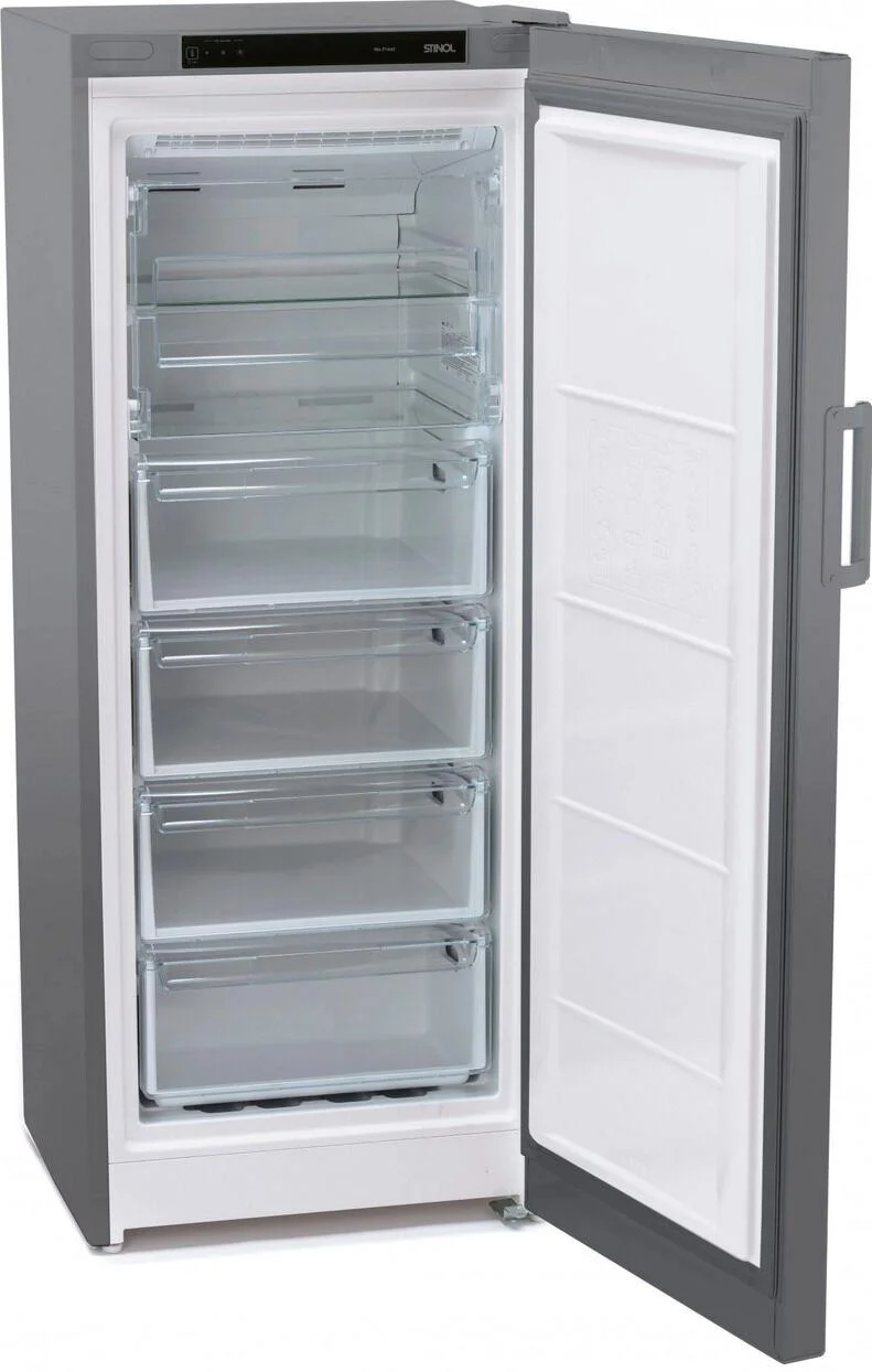 Морозильная камера Stinol STZ 150 GF, серебристый, 204 л, 4 ящика, 2 полки