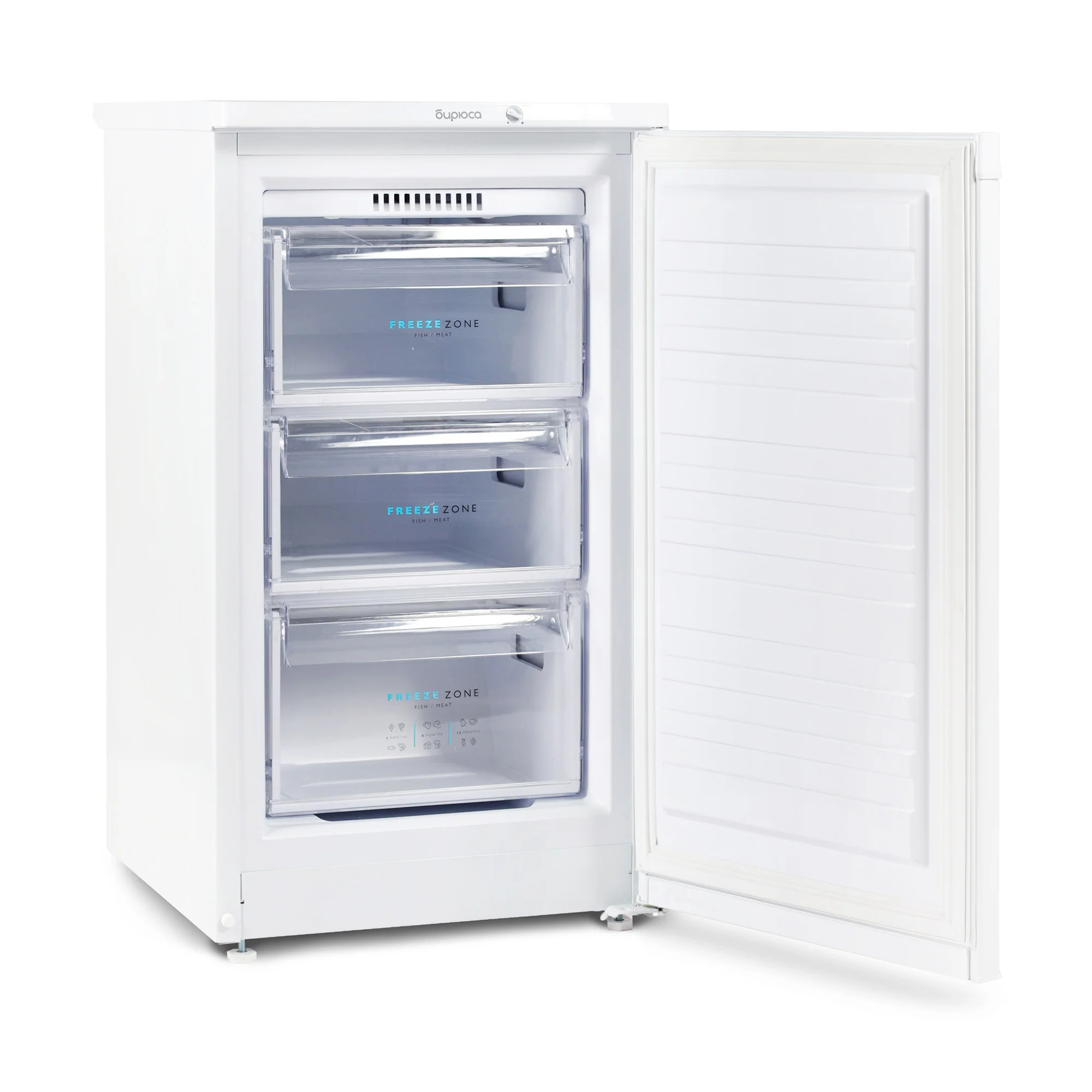 Морозильная камера Бирюса W412 графит, 80л, 3 ящика
