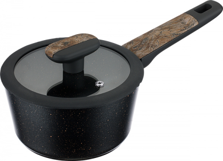 Regent Ковш 1,3л с крышкой 16х8,5 см Linea ALBERO (индукция)