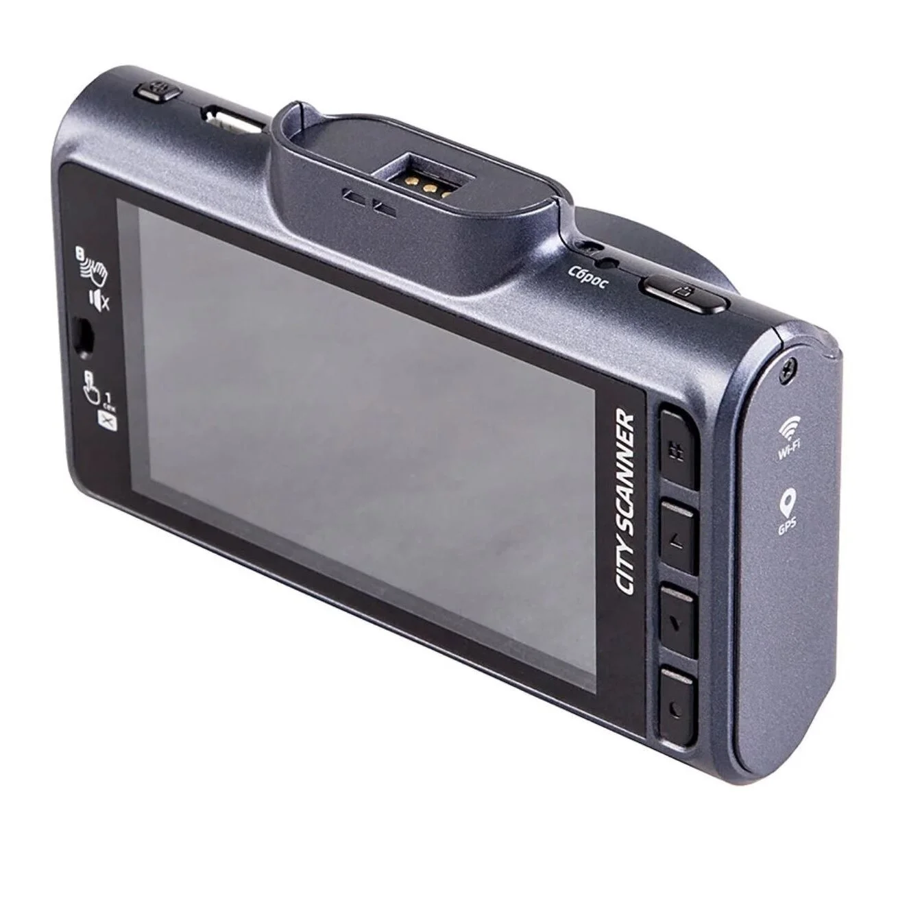 Видеорегистратор Silverstone F1 CityScanner черный 2Mpix 1296x2304 1296p 140гр. GPS MSTAR AIT8339