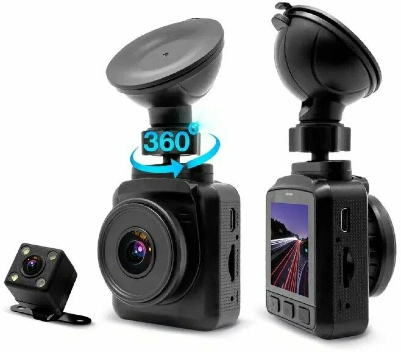 Видеорегистратор TrendVision X2 Dual черный 1.54Mpix 1080x1920 1080p 170гр. JL5601