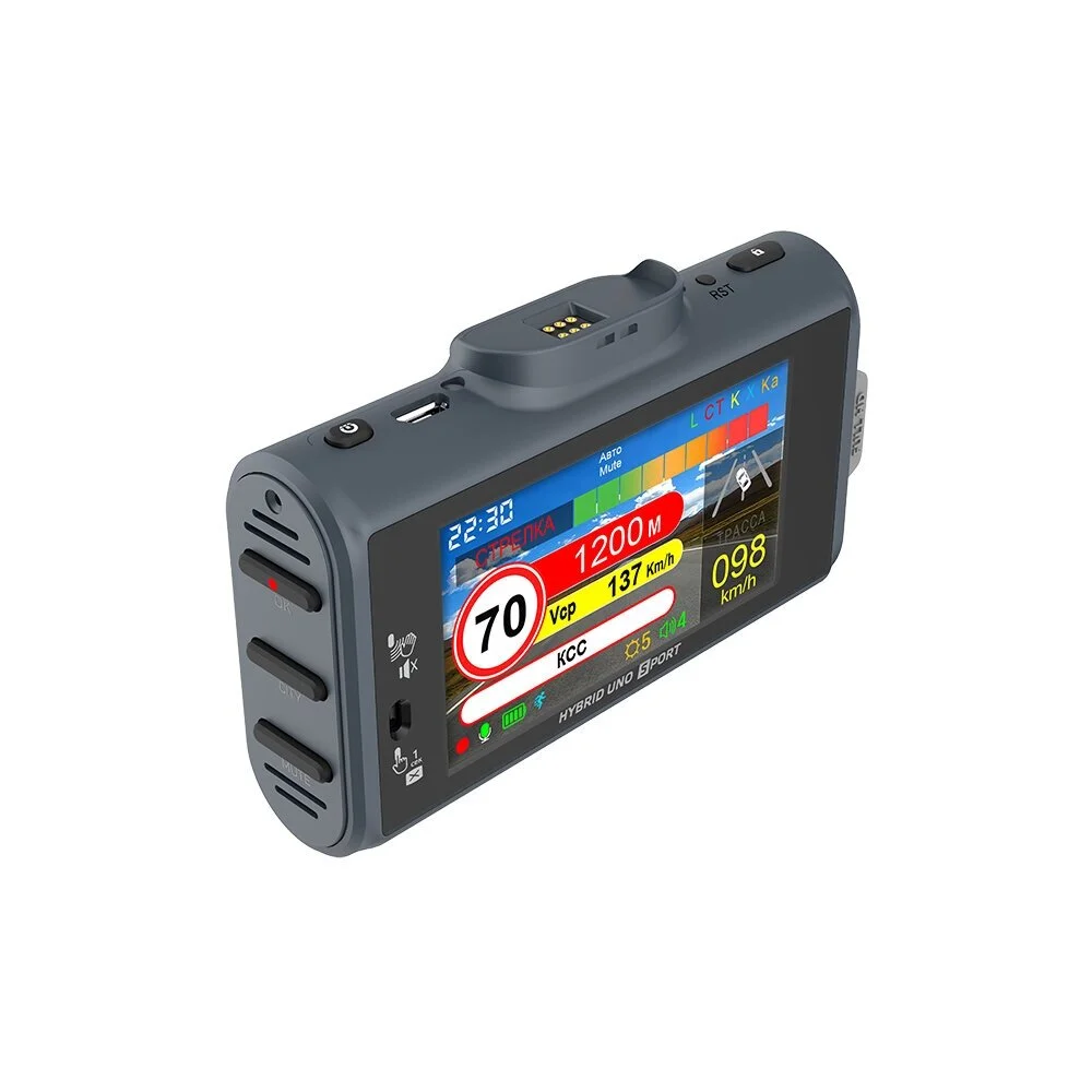 Видеорегистратор с радар-детектором Silverstone F1 Hybrid UNO SPORT 4K WiFi GPS ГЛОНАСС