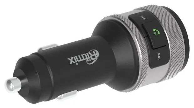 Автомобильный FM-модулятор Ritmix FMT-A707 черный MicroSD BT USB (80000131)