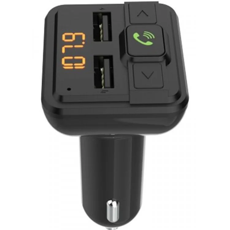 Автомобильный FM-модулятор Ritmix FMT-A880 черный MicroSD BT USB (80001662)