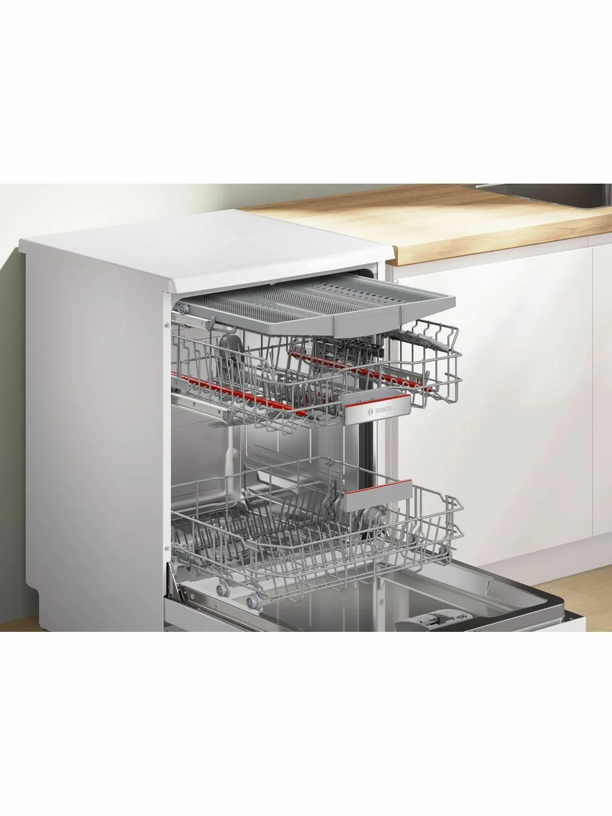Посудомоечная машина Bosch SMP6EMW86Q, белый, 60 см, 13 компл., сушка интенсивная, класс A