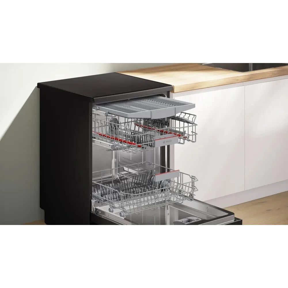 Посудомоечная машина Bosch SMS4IMB62Q, чёрный, 60 см, 13 компл., сушка теплообменник, 50 дБ, класс A