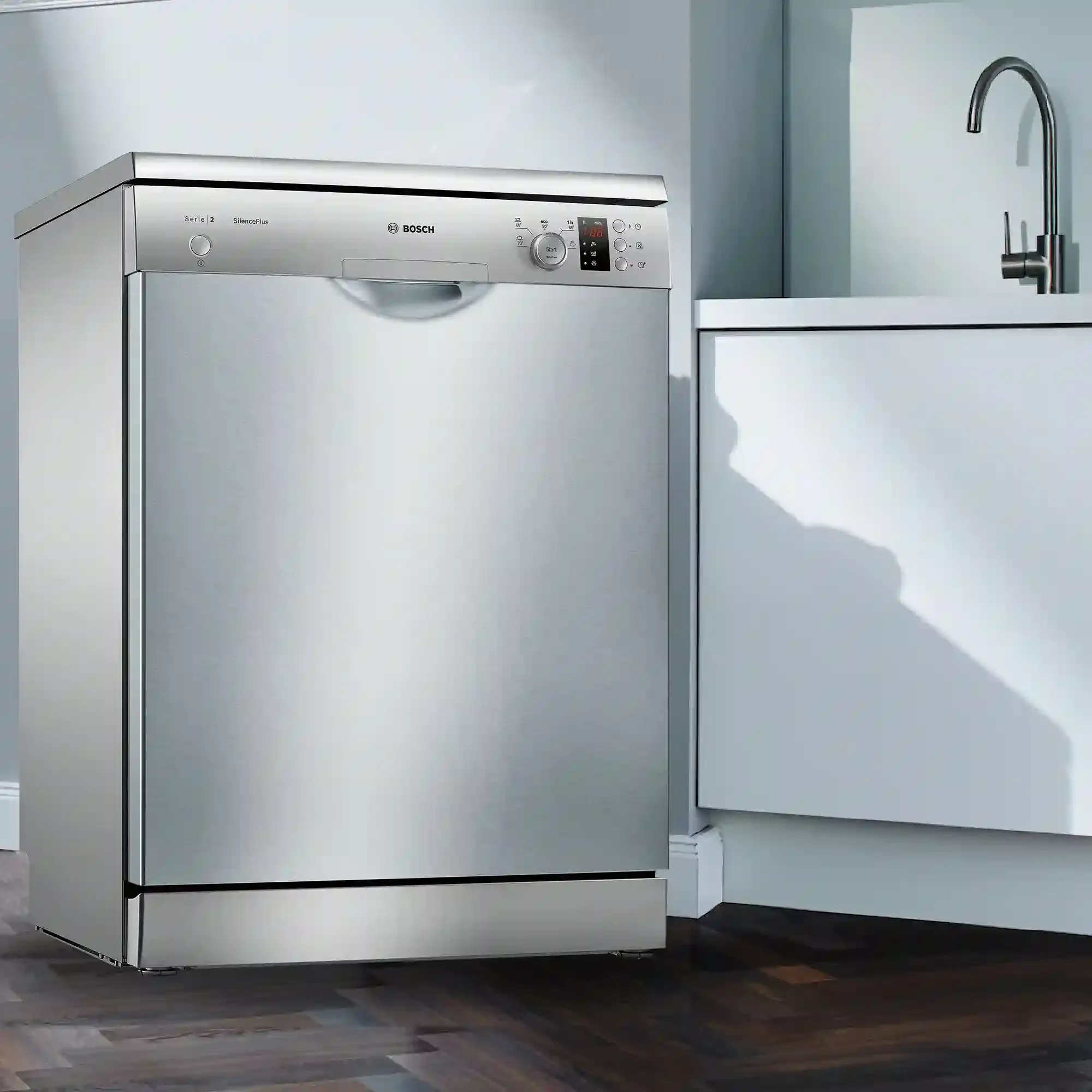 Посудомоечная машина Bosch SMS4IMI62Q, нержавеющая сталь, 60 см, 13 компл., 50 дБ, класс A++