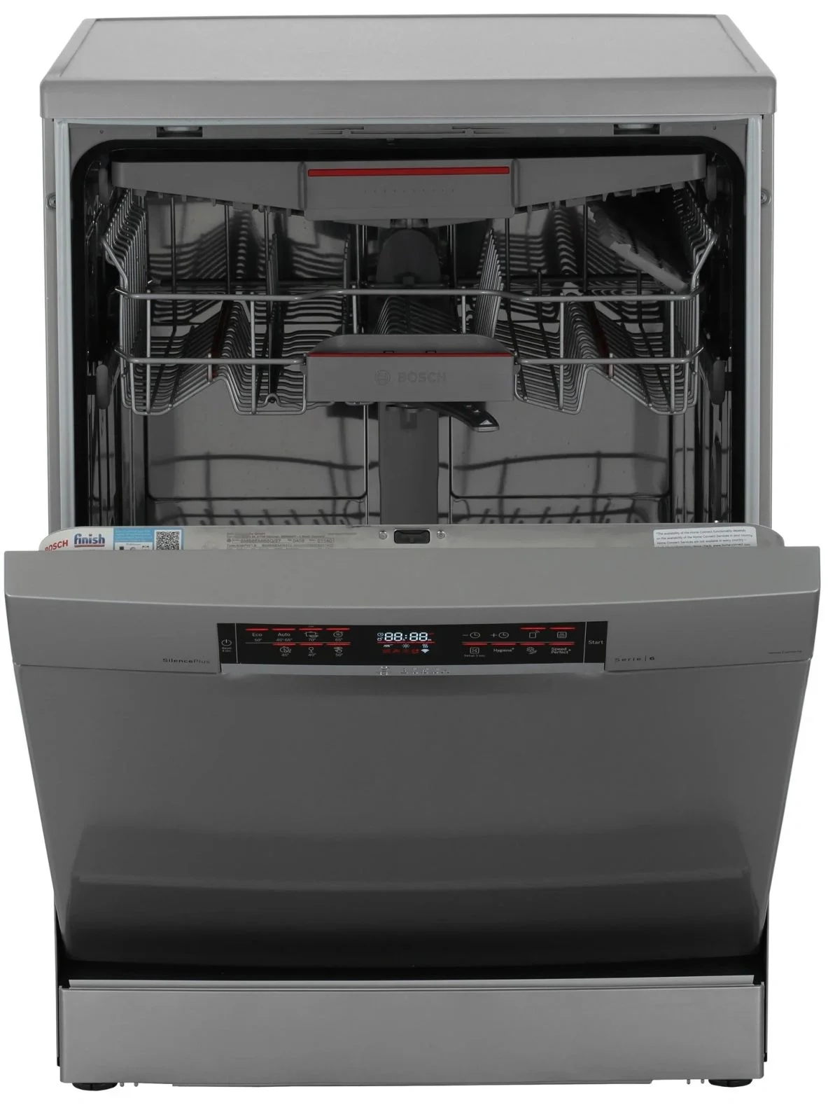 Посудомоечная машина Bosch SMS6EMI65Q, нержавеющая сталь, 60 см, 13 компл., 46 дБ, класс A