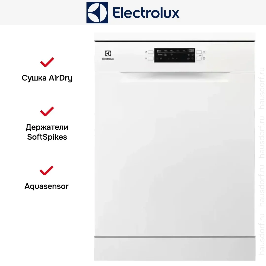 Посудомоечная машина Electrolux ESA47210SW белый, 59.8 см, 13 компл., 44 дБ, класс: Е